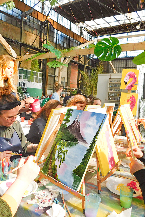 Bob ross workshop schilderen