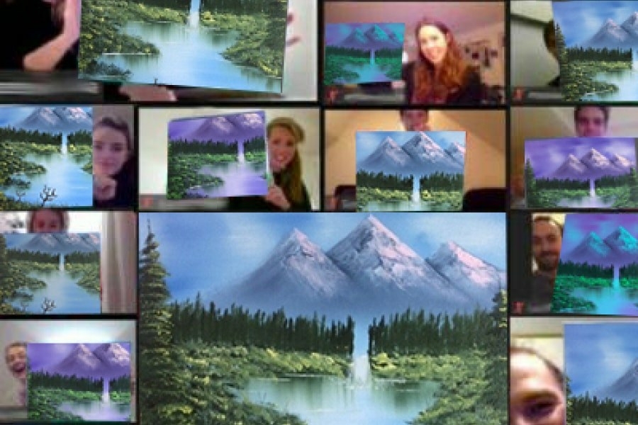 Bob ross zoom