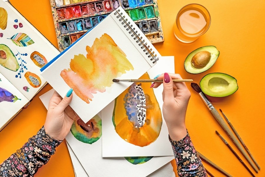 Aquarel stap voor stap
