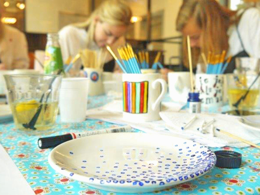 Creatief Servies Stippen