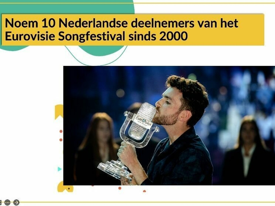Muziekquiz nieuw songfestival
