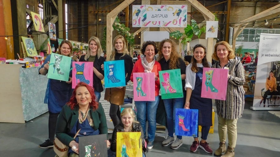 Mixed Media bedrijfsuitje groepsuitje vrijgezellenfeest