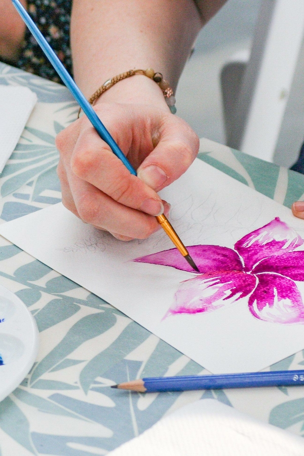 Workshop Aquarel Bloem