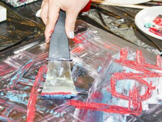 Workshop Action Painting Uitje