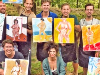 Workshop Naaktmodel Schilderen Bedrijfsuitje Groepsuitje Teamuitje